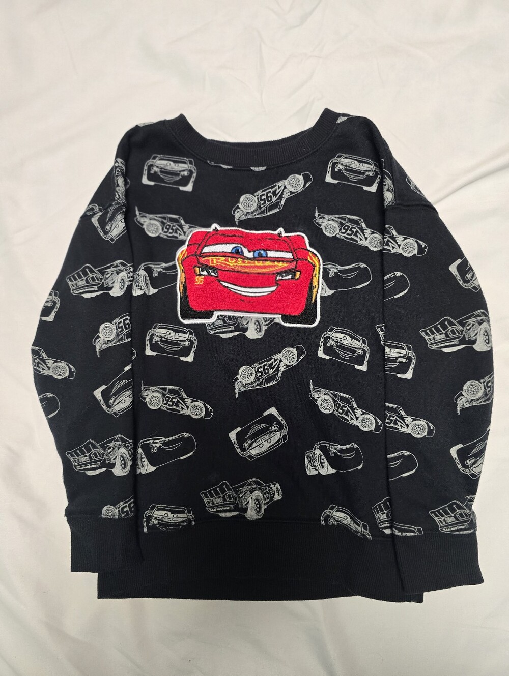 Lightning McQueen Black Kids Sweatshirt